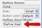 Button Define size