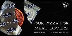 Hell Pizza condom promo