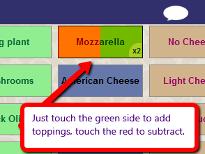 add subtract toppings