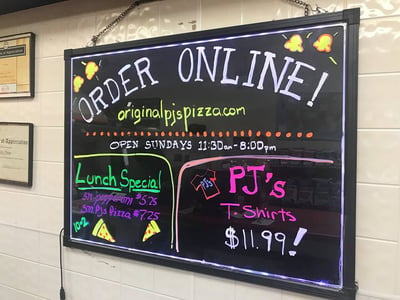 Pizzeria online ordering