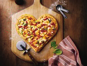 Heart Shaped Pizza Promotions