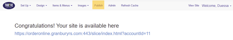 Publish TOL site (TOL admin)