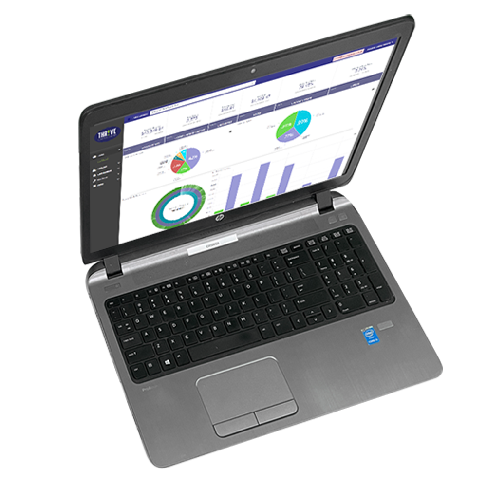 laptop analytics downward
